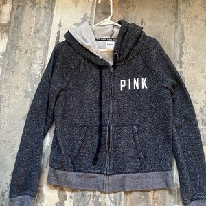 Pink zip up hoodie